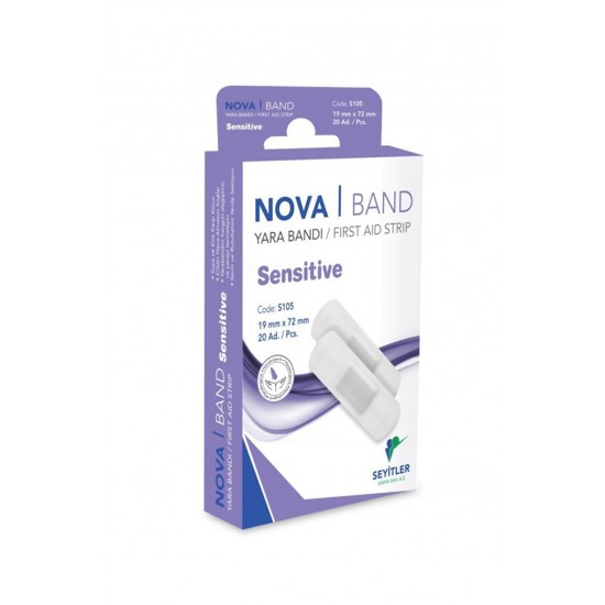 Nova Band Sensitive Hassas Yara Bandı 20 Adet 1 Kutu