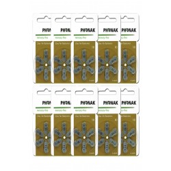 PHONAK No: 10 Işitme Cihazı Pili 6'lı Paket(60 Adet) 